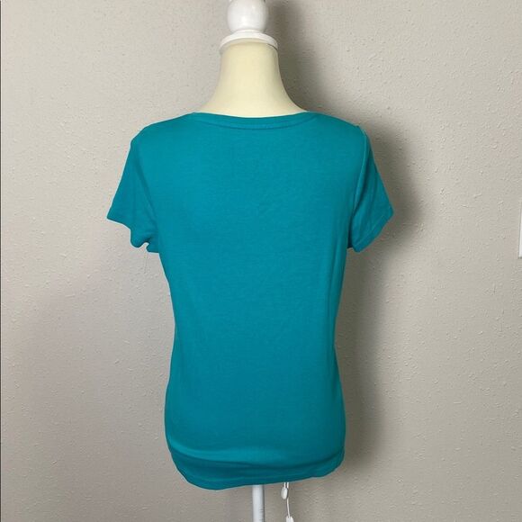 Talbots 100% Pima Cotton High Quality Classic Short Sleeve Tee Women's Size LP - Picture 7 of 10